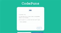 Desktop Screenshot of codepuns.com